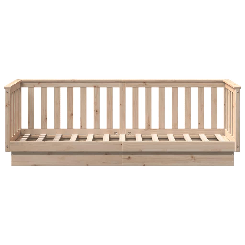 vidaXL Day Bed without Mattress 90x200 cm Solid Wood Pine 4