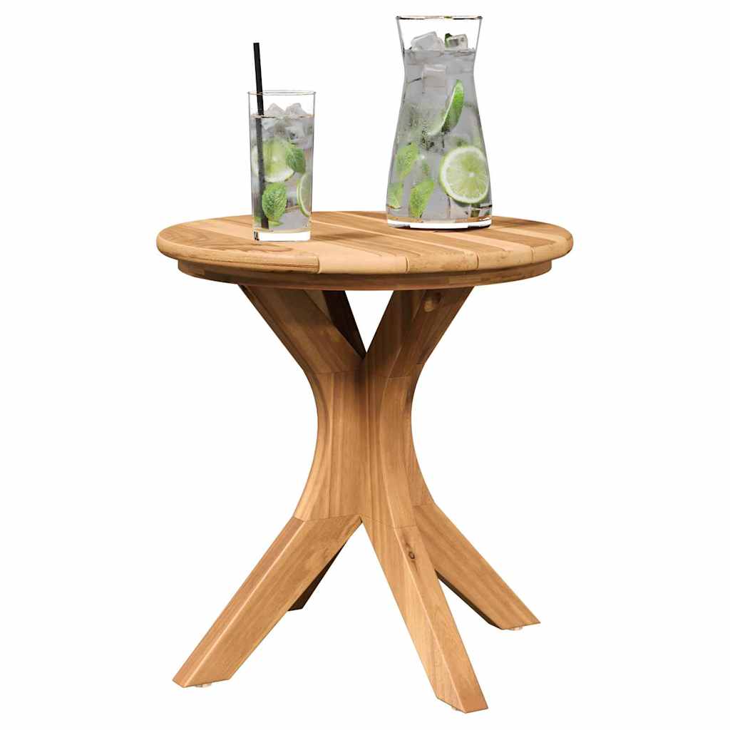 vidaXL Side Table Brown 40 x 40 x 41 cm Solid Teak Wood 3