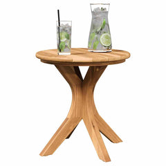 vidaXL Side Table Brown 40 x 40 x 41 cm Solid Teak Wood 3