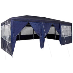 vidaXL Party Tent 600 x 400 x 266 cm Blue Polyethylene 2