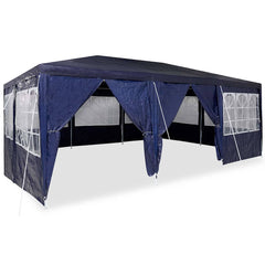 vidaXL Party Tent 600 x 400 x 266 cm Blue Polyethylene 3