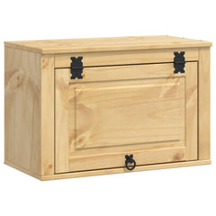 Cabinet SKI Honey Brown 80 x 46 x 81 cm Solid Pine Wood Wall cabinet with flip-up door