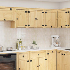 Cabinet SKI Honey Brown Solid Pine Wood Wall