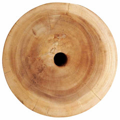 vidaXL Parasol Base 28.05 kg Natural Solid Wood Cylindrical 4