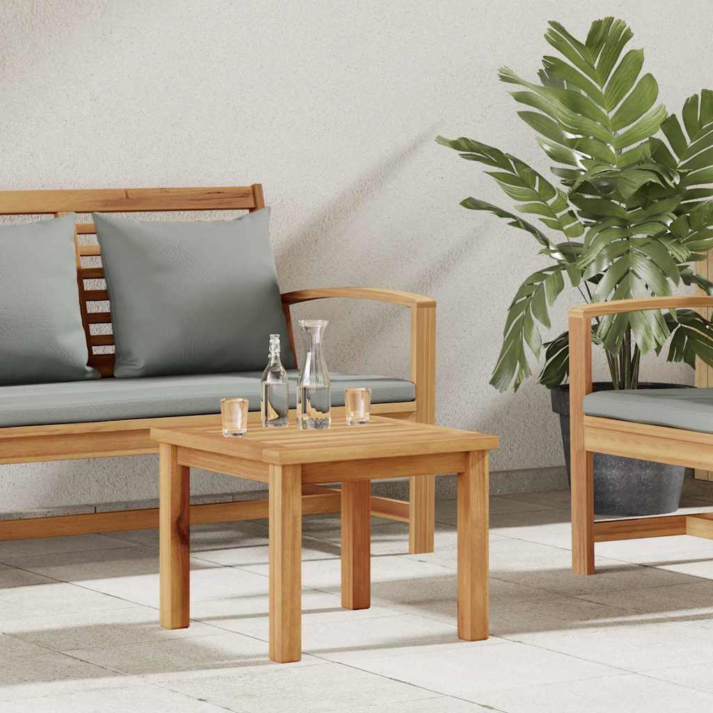Coffee Table Brown Solid Teak Wood 45 cm 45 cm