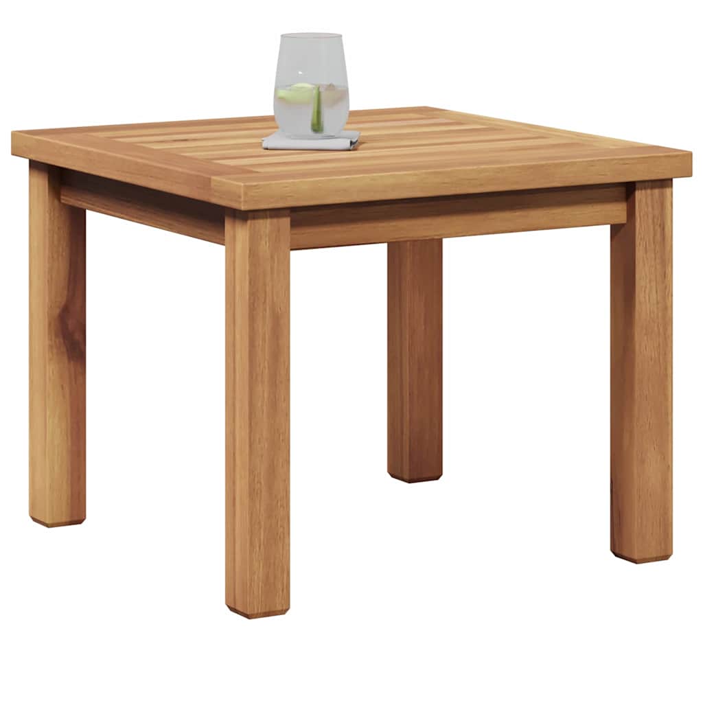 Coffee Table Brown Solid Teak Wood 45 cm 45 cm