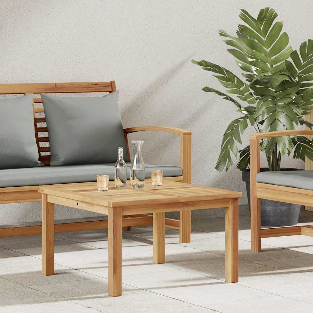 Coffee Table Brown Solid Teak Wood 60 cm 60 cm