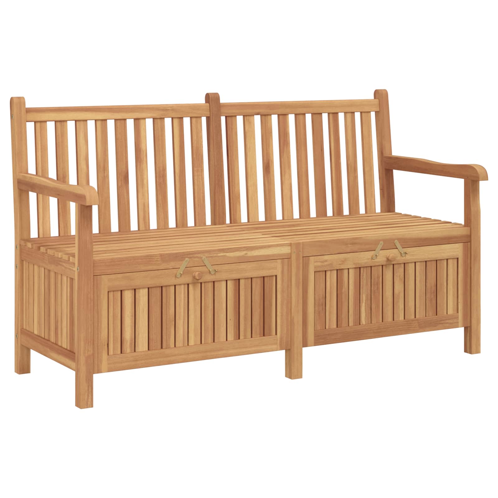 vidaXL Garden Bench with Storage 150 x 60 x 90 cm Solid Teak Wood 1