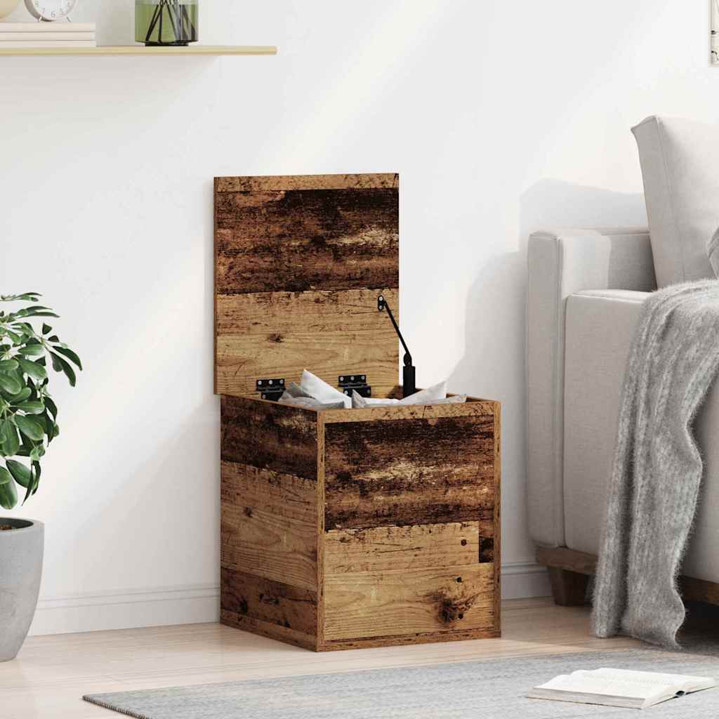 Storage Box 40x42x46 cm Engineered Wood Old wood
