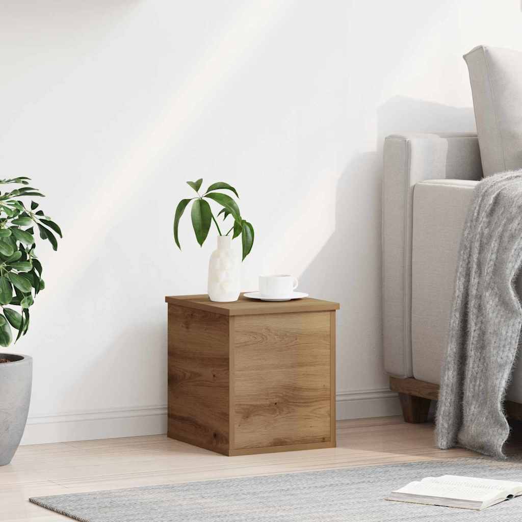 vidaXL Storage Box Artisan Oak 30 x 35 x 35 cm Engineered Wood 4