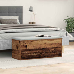 vidaXL Storage Box Old Wood 90 x 35 x 35 cm Engineered Wood 4