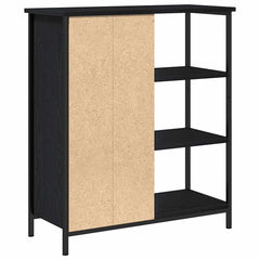 vidaXL Sideboard Black Oak 70 x 30 x 80 cm 4