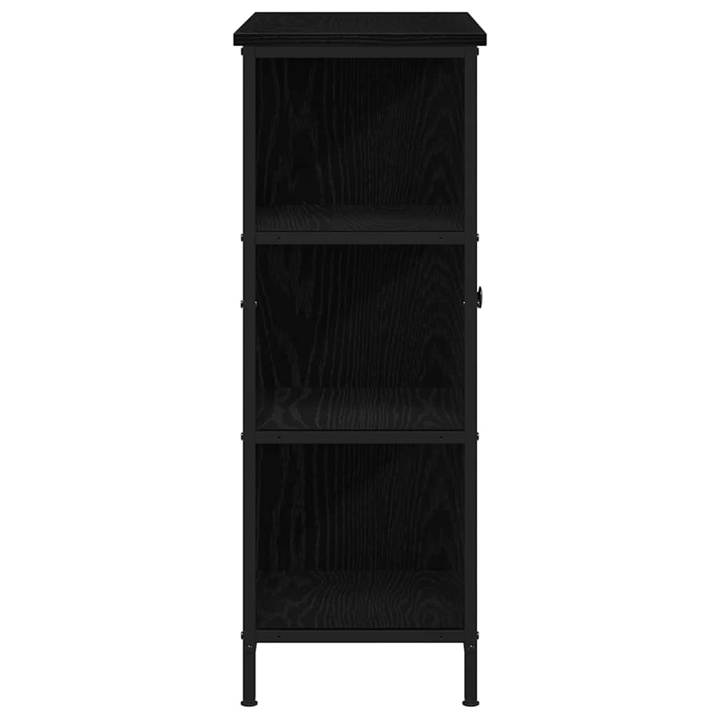vidaXL Sideboard Black Oak 70 x 30 x 80 cm 6
