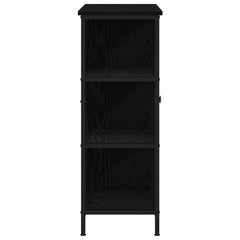 vidaXL Sideboard Black Oak 70 x 30 x 80 cm 6