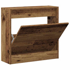 vidaXL Shoe Cabinet 60 x 21 x 57 cm Engineered Wood Old Wood 5
