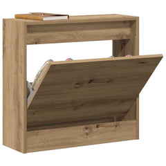 vidaXL Shoe Cabinet 60 x 21 x 57 cm Engineered Wood Artisan Oak 3