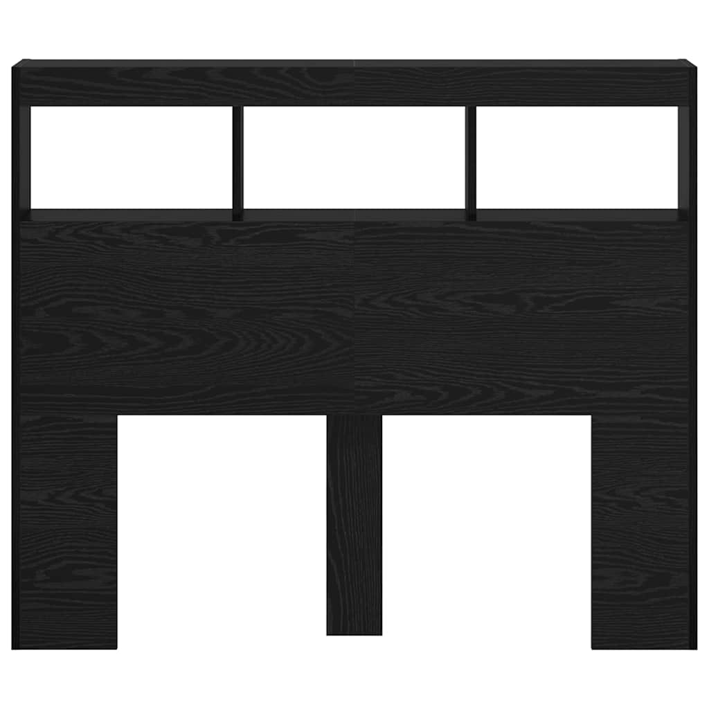 vidaXL Headboard Black Oak Engineered Wood 6