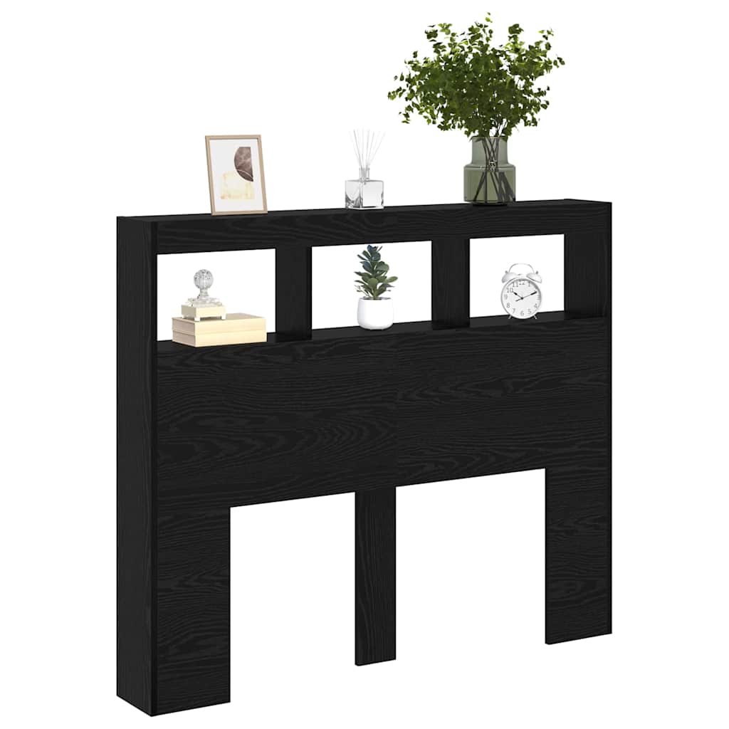 vidaXL Headboard Black Oak Engineered Wood 3