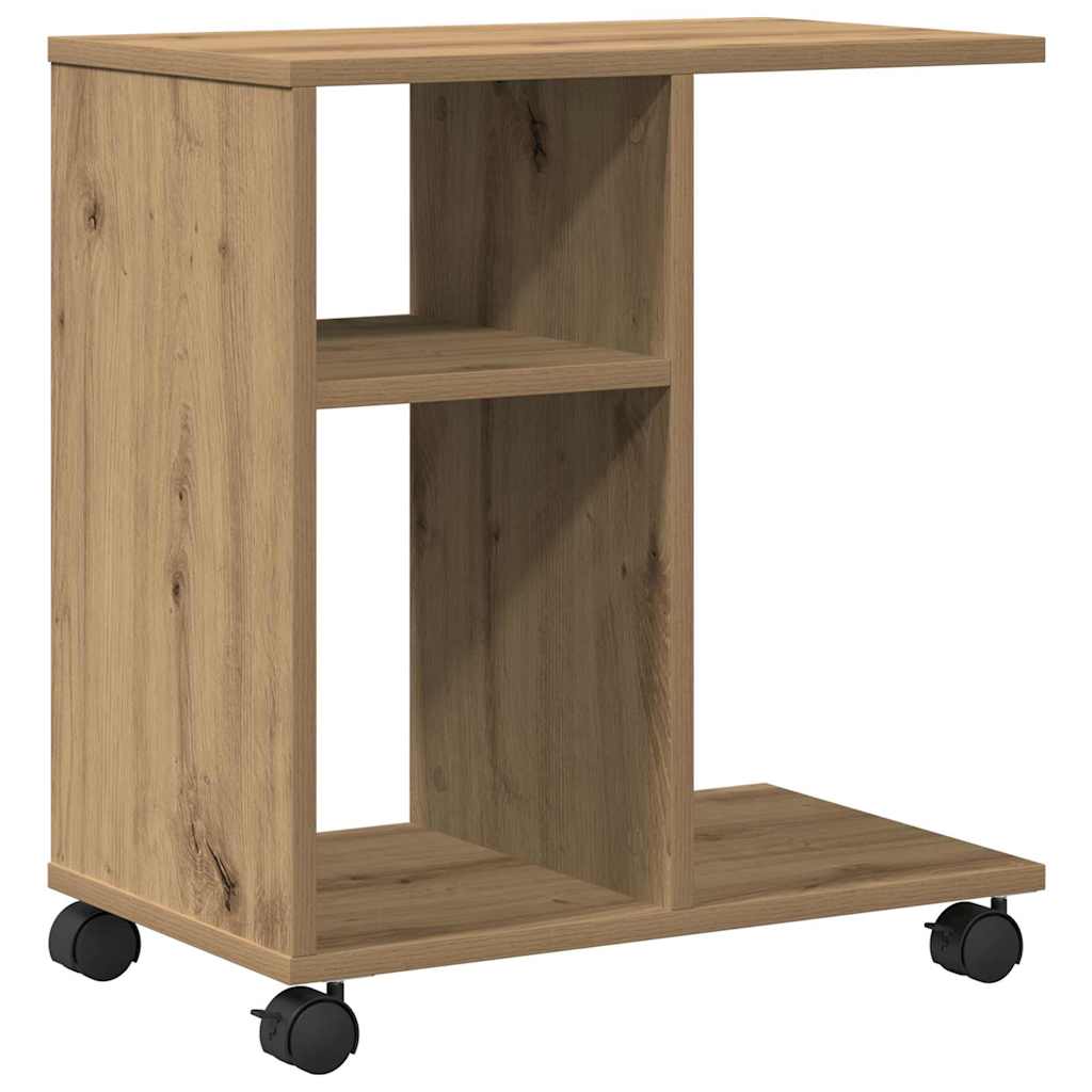 vidaXL Side Table Artisan oak 50 x 30 x 55 cm Engineered Wood 2