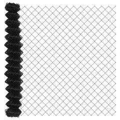 vidaXL Chain Link Fence 10 x 1.5 m Steel Grey 2