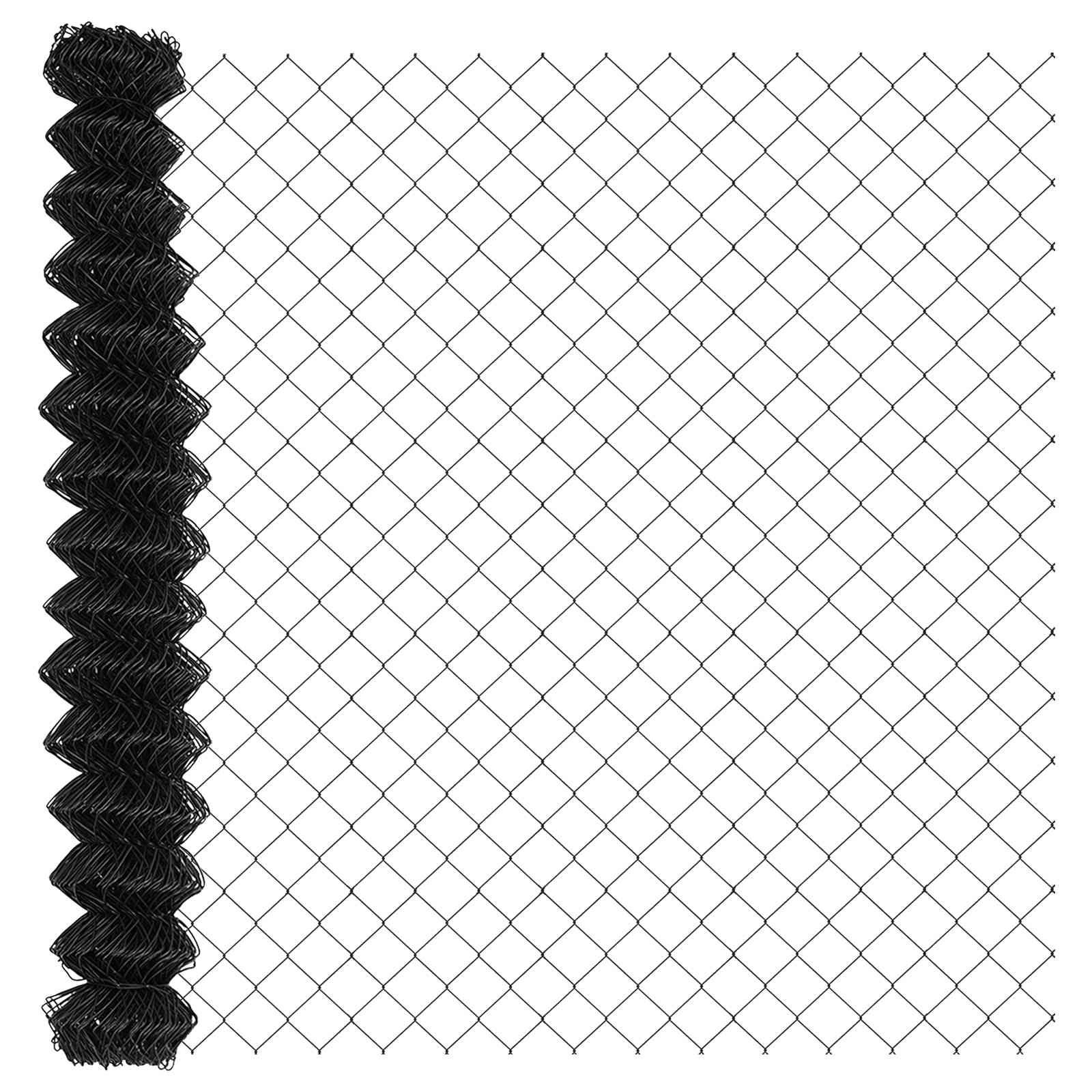 vidaXL Chain Link Fence 10 x 1.6 m Steel Grey 2