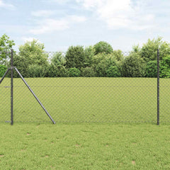 Chain Link Fence Steel Mesh size Length Grey