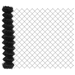 vidaXL Chain Link Fence 25 x 1 m Steel Grey 2