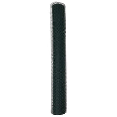 vidaXL Hexagon Fence 1.4 x 25 m PVC Green 6