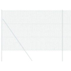 vidaXL Hexagon Fence 1.5 x 50 m PVC Green 3