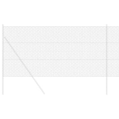 vidaXL Hexagon Fence 1.4 x 50 m PVC Grey 3