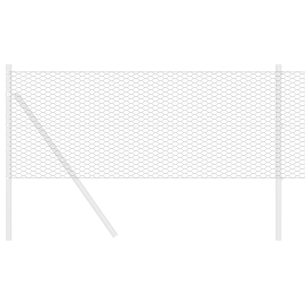 vidaXL Hexagon Fence 0.4 x 100 m PVC Grey 3