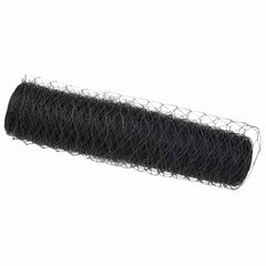 vidaXL Hexagon Fence 0.5 x 100 m PVC Grey 2