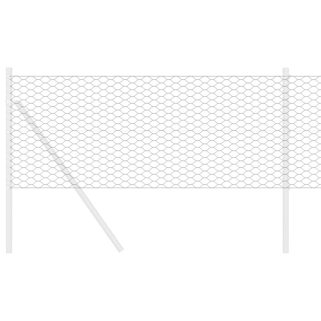 Hexagon Fence PVC Grey mesh Size