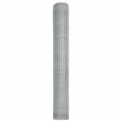vidaXL Hexagon Fence 1.4 x 50 m Galvanised steel Silver 6