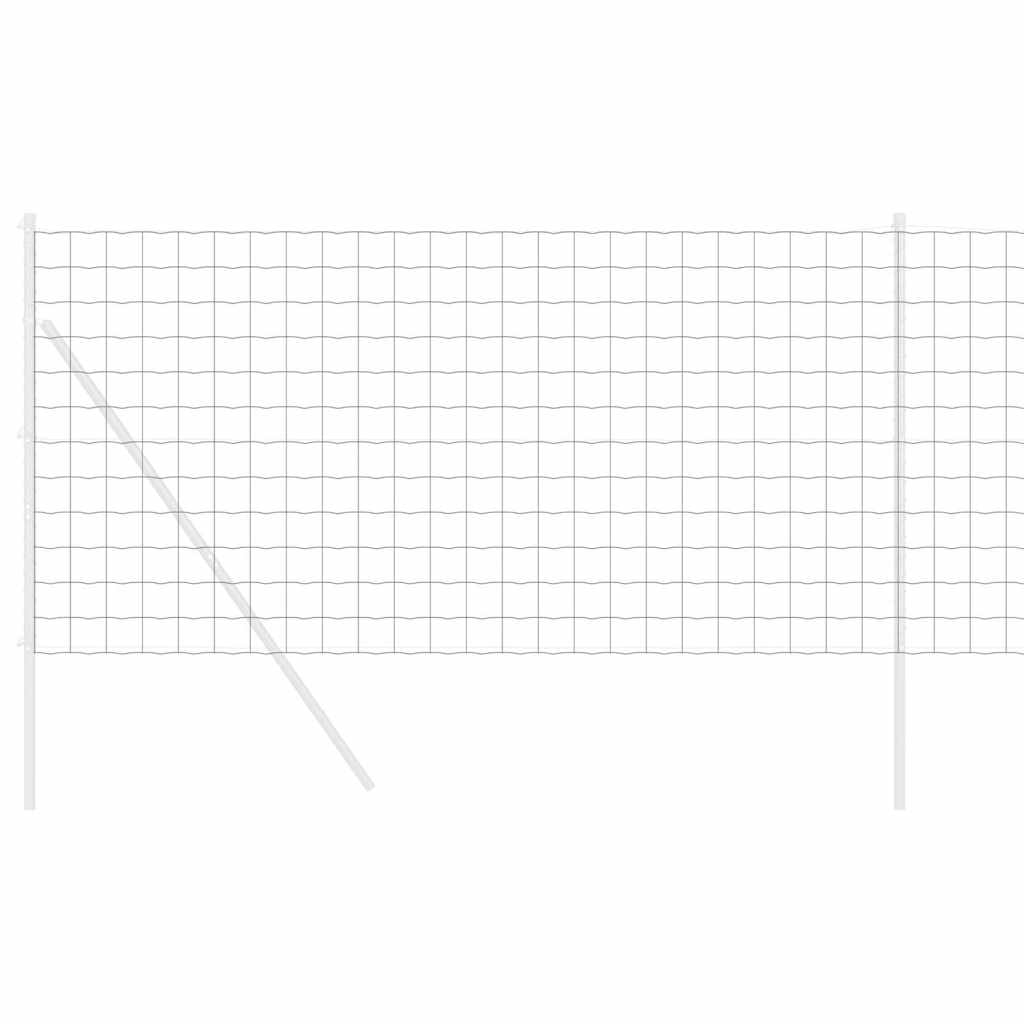 vidaXL Hexagon Fence 1.4 x 50 m Galvanised steel Silver 3