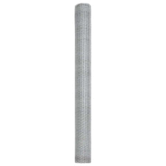 vidaXL Hexagon Fence 1.5 x 50 m Galvanised steel Silver 6
