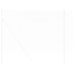 vidaXL Hexagon Fence 1.6 x 50 m Galvanised steel Silver 3