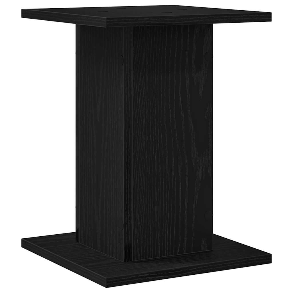 vidaXL Plant Stand 2 pcs Black Oak 30 x 30 x 40 cm Engineered wood 5