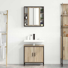vidaXL Bathroom Furniture Set 2 pcs Brown 60 x 30 x 60 cm 4