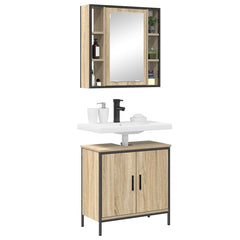 vidaXL Bathroom Furniture Set 2 pcs Brown 60 x 30 x 60 cm 3