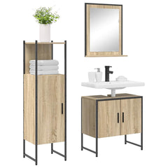 vidaXL Bathroom Furniture Set 3 pcs Brown 60 x 33 x 60 cm 3