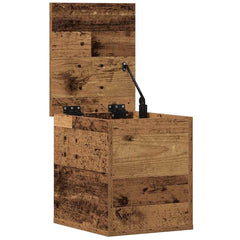 vidaXL Storage Box Old Wood 30 x 35 x 35 cm Engineered Wood 5