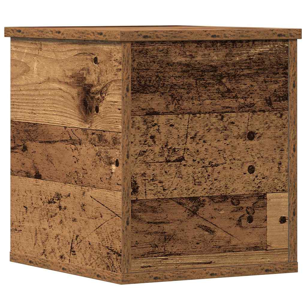 vidaXL Storage Box Old Wood 30 x 35 x 35 cm Engineered Wood 6