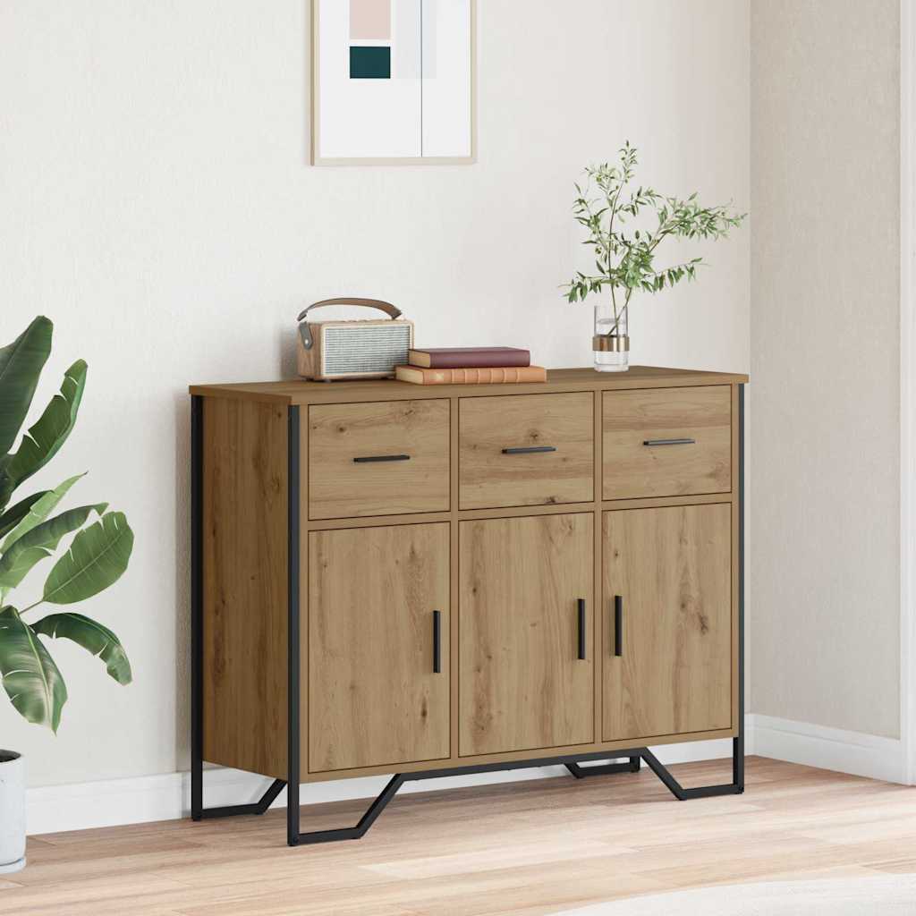 Sideboard 97x32,5x74,5 cm Engineered Wood Artisan oak