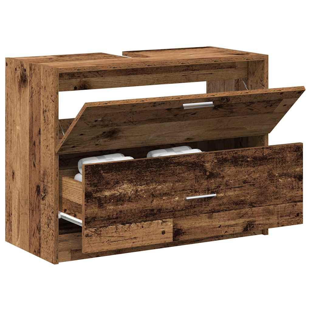 vidaXL Bathroom Cabinet Old Wood 78 x 37 x 59 cm Engineered wood 3