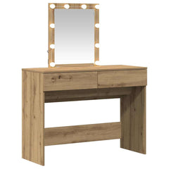 Dressing Table with LED 100x40x130 cm Artisan oak