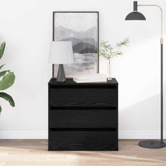 Corner Chest of Drawers 60x41x58 cm Engineered Wood Black oak