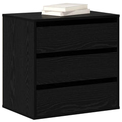 Corner Chest of Drawers 60x41x58 cm Engineered Wood Black oak