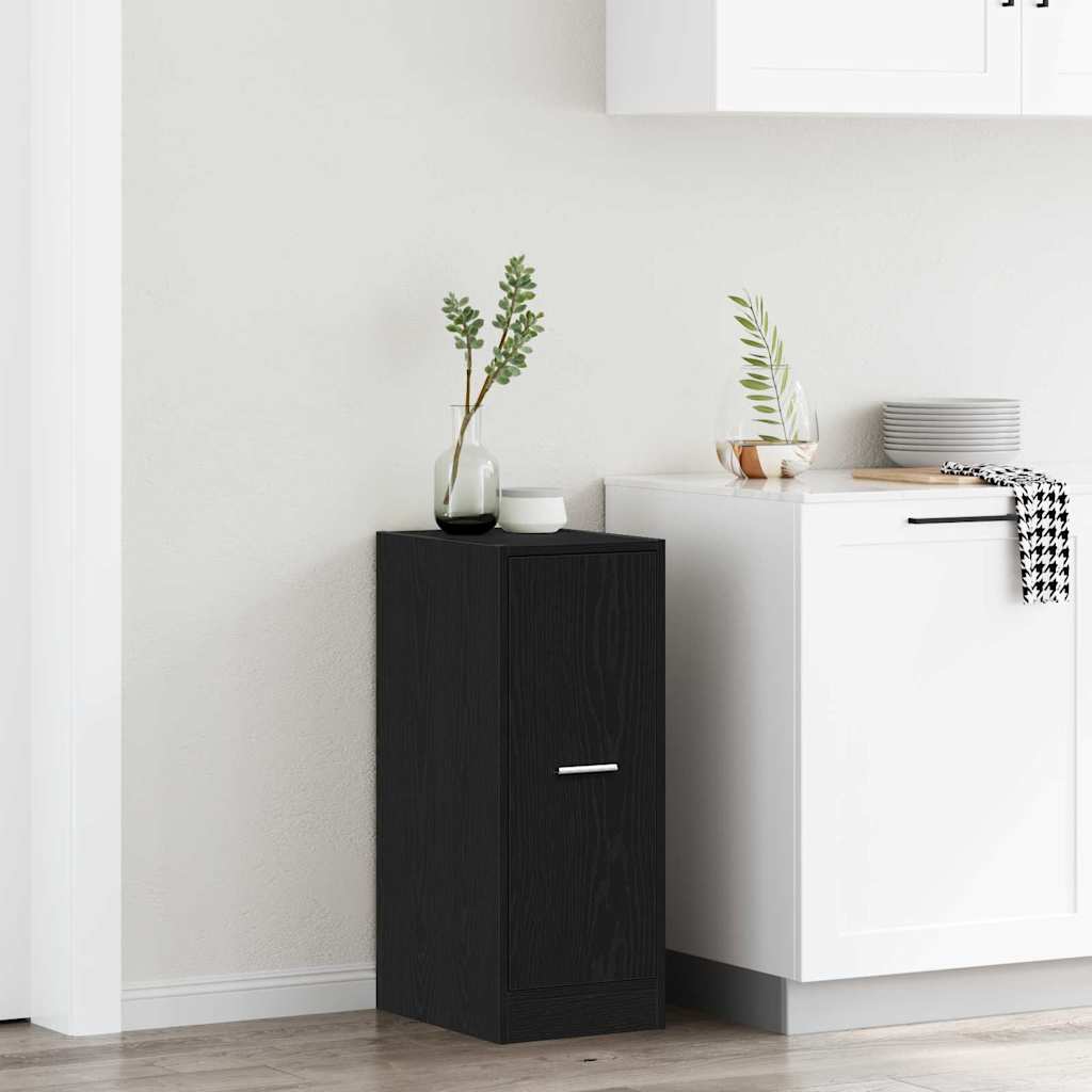 vidaXL Apothecary Cabinet Black oak 40 x 41 x 77.5 cm Engineered wood 1