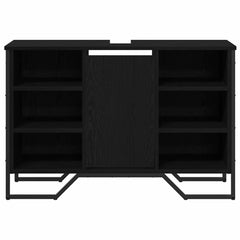vidaXL Bathroom Sink Cabinet Black Oak 91 x 35 x 60 cm Engineered wood 5
